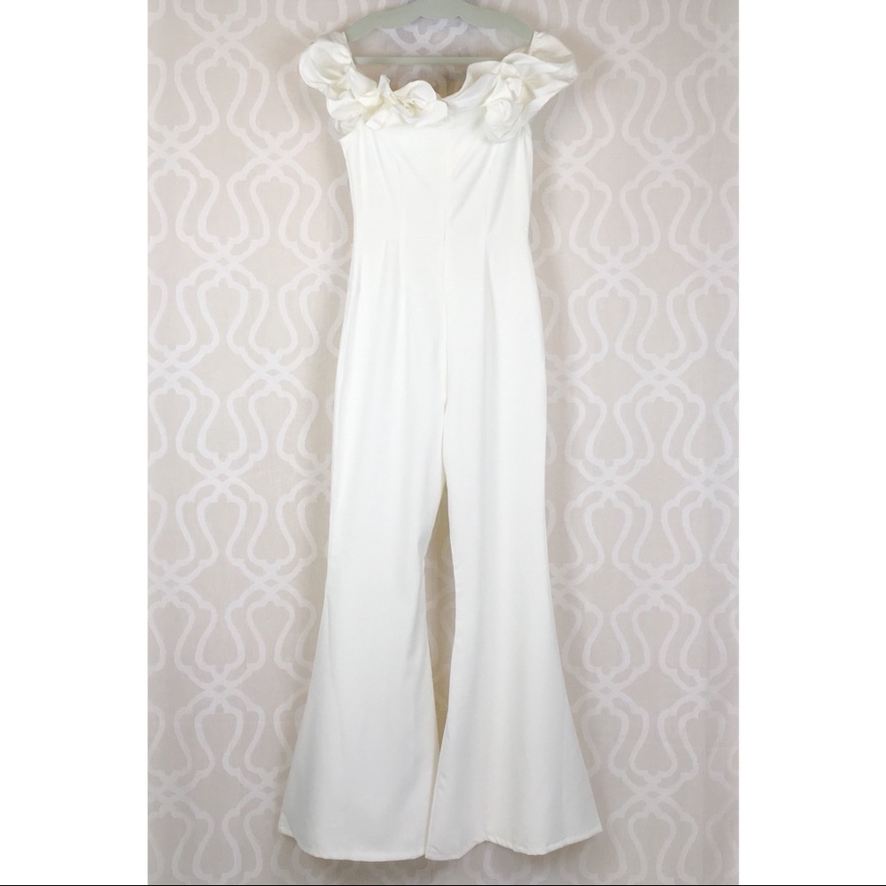 *LAST 2* 70’s Style Ruffle & Flare Jumpsuit - Picture 7 of 8